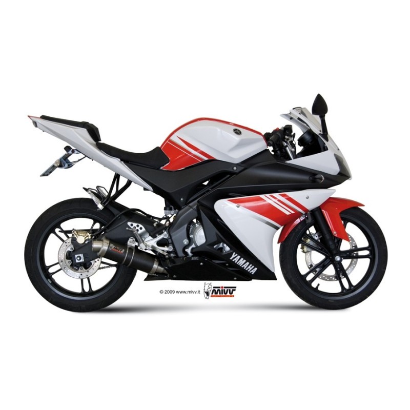 escape completo mivv 1x1 gp carbon yamaha yzf r125 2008 13 y 030 l2s