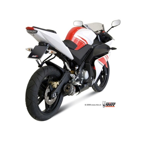 escape completo mivv 1x1 suono st steel con tapa carbono yamaha yzf r125 2008 13 y 030 l7