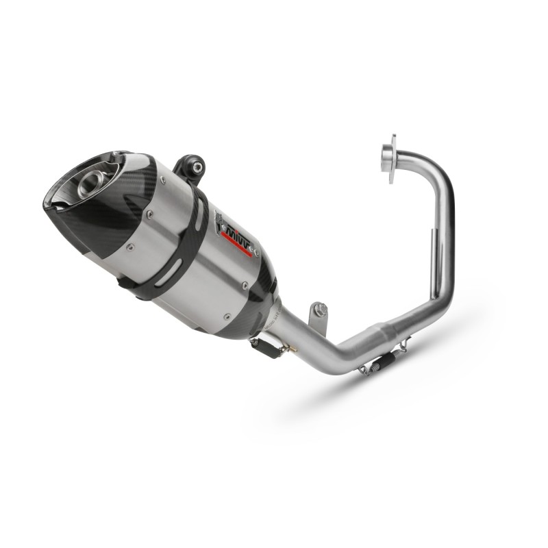 escape completo mivv 1x1 suono st steel con tapa carbono yamaha yzf r125 2008 13 y 030 l7