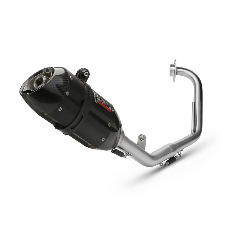 escape completo mivv 1x1 suono black con tapa carbono yamaha yzf r125 2008 13 y 030 l9