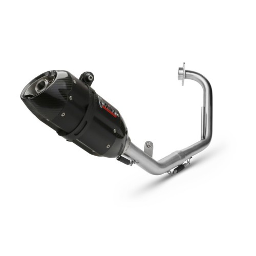 escape completo mivv 1x1 suono black con tapa carbono yamaha yzf r125 2008 13 y 030 l9