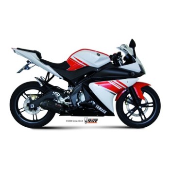 escape completo mivv 1x1 suono black con tapa carbono yamaha yzf r125 2008 13 y 030 l9 2