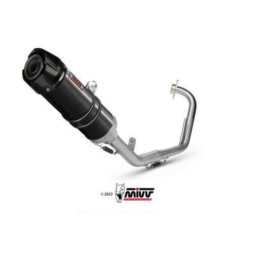 escape completo mivv 1x1 gp black con tapa carbono yamaha yzf r125 2008 13 y 030 lxbc