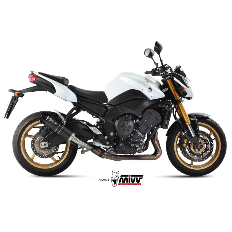 silencioso mivv gp carbon c tapa carbono yamaha fz8 fazer 8 2010 16 y 033 l2sc