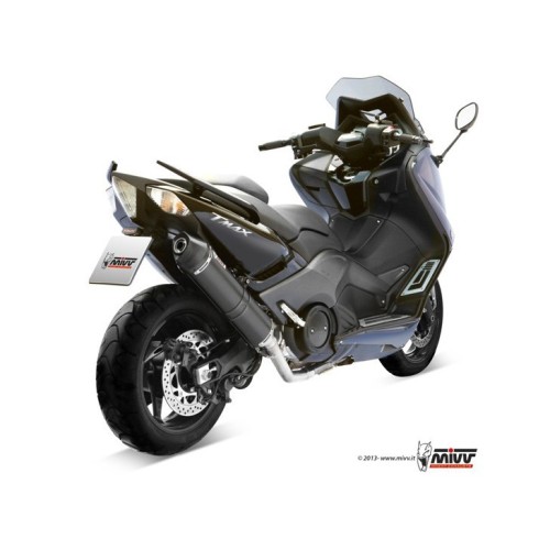 escape completo mivv 2x1 stronger black yamaha t max 530 2012 16 y 037 lbsc