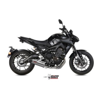 escape completo mivv 3x1 oval titan con tapa carbono yamaha mt 09 fz 09 2013 20 2