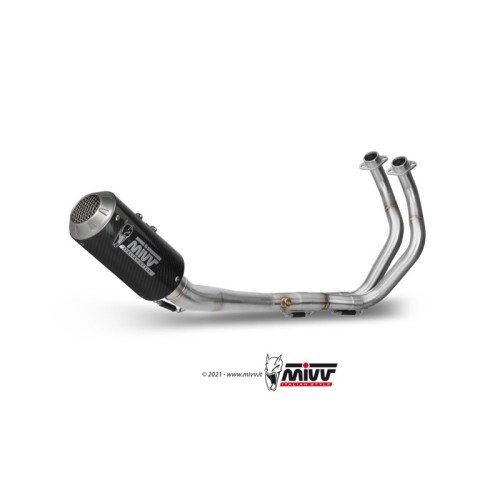 escape completo mivv 2x1 mk3 carbono yamaha mt 07 fz 07 2014 24 y 045 sm3c