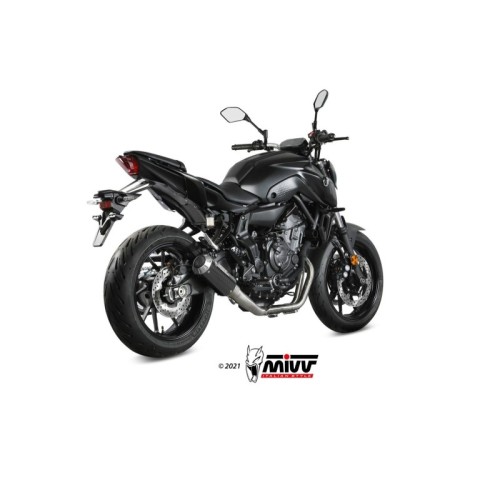 escape completo mivv 2x1 mk3 carbono yamaha mt 07 fz 07 2014 24 y 045 sm3c