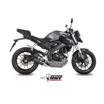 escape completo mivv 1x1 gp carbon con tapa carbono yamaha mt 125 2015 19 yzf r125 2014 18