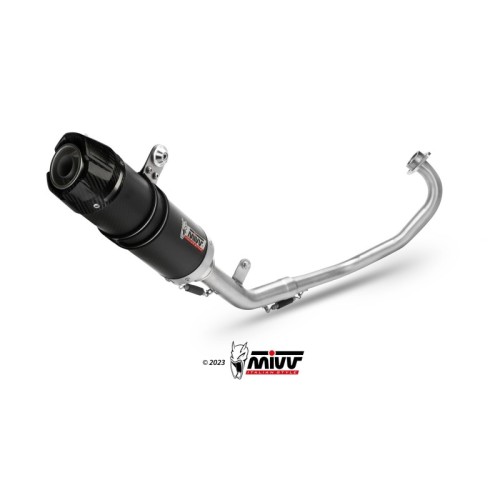escape completo mivv 1x1 gp carbon con tapa carbono yamaha mt 125 2015 19 yzf r125 2014 18
