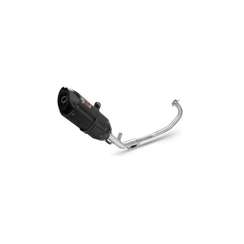 escape completo mivv 1x1 suono black tapa carbono yamaha mt 125 2015 19 yzf r125 2014 18