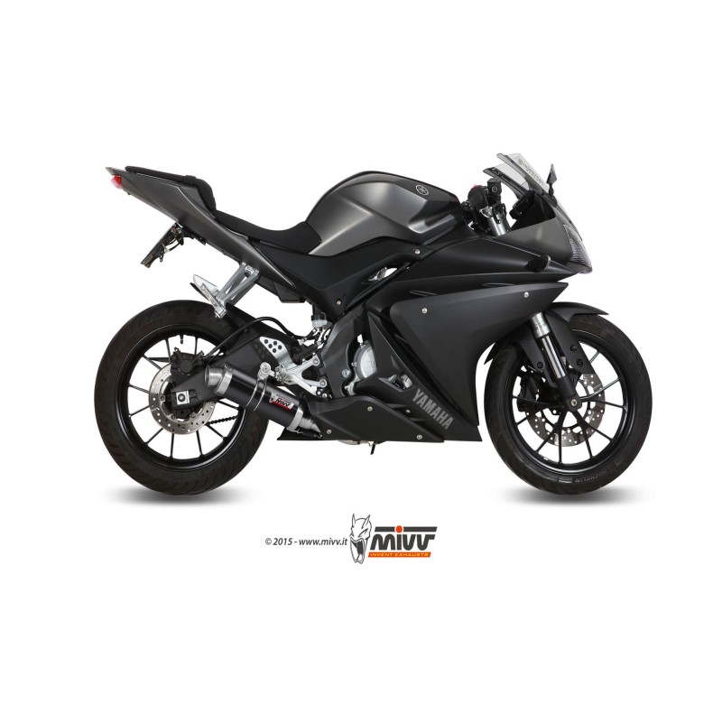 escape completo mivv 1x1 gp black yamaha mt 125 2015 19 yzf r125 2014 18 y 047 lxb