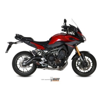 escape completo mivv 3x1 oval carbono tapa carbono yamaha tracer 900 gt fj 09 2015 20 2