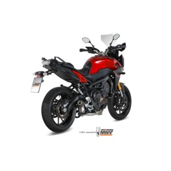 escape completo mivv 3x1 oval titan con tapa carbono yamaha tracer 900 gt fj 09 2015 20 2
