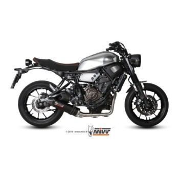 escape completo mivv 2x1 oval carbono con tapa carbono yamaha xsr 700 2016 20 y 053 l3c