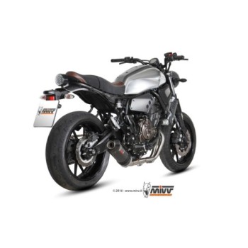 escape completo mivv 2x1 oval carbono con tapa carbono yamaha xsr 700 2016 20 y 053 l3c 2