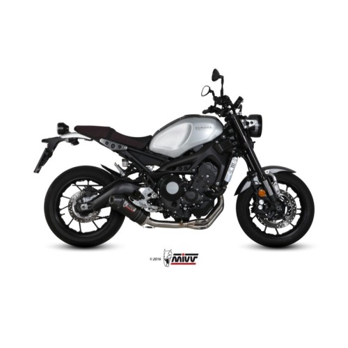 escape completo mivv 3x1 oval carbono con tapa carbono yamaha xsr 900 2016 20 y 054 l3c