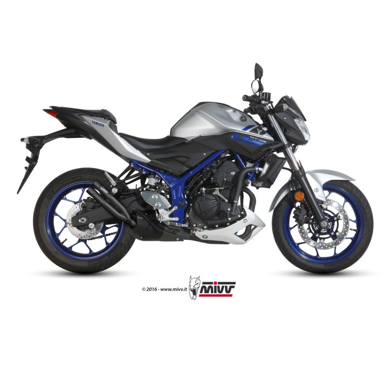 silencioso mivv double gun black yamaha mt 03 2016 26 y 055 ldgb