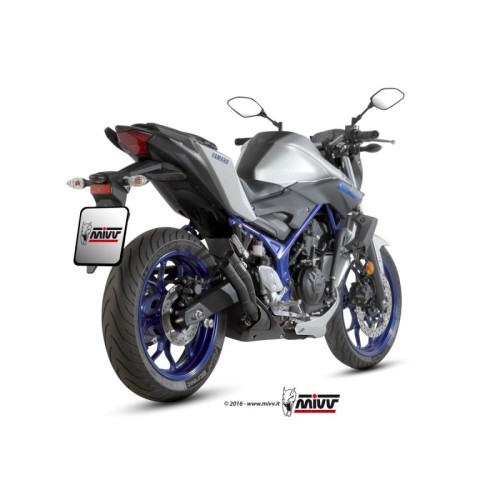 silencioso mivv double gun black yamaha mt 03 2016 26 y 055 ldgb