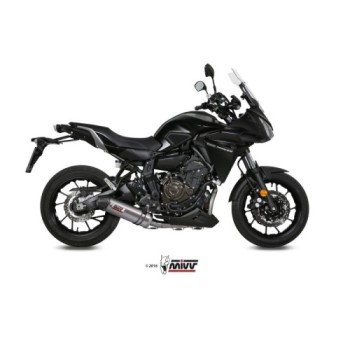 escape completo mivv 2x1 oval titan tapa carbono yamaha tracer 700 gt tracer 7 2016 25 2