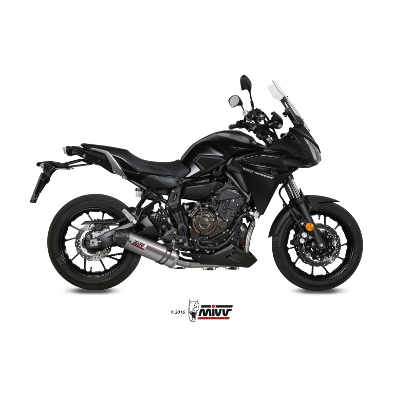 escape completo mivv 2x1 oval titan tapa carbono yamaha tracer 700 gt tracer 7 2016 25