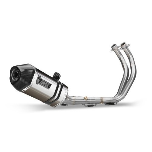 escape completo mivv 2x1 speed edge steel tapa carbono yamaha tracer 700 gt tracer 7 16 24