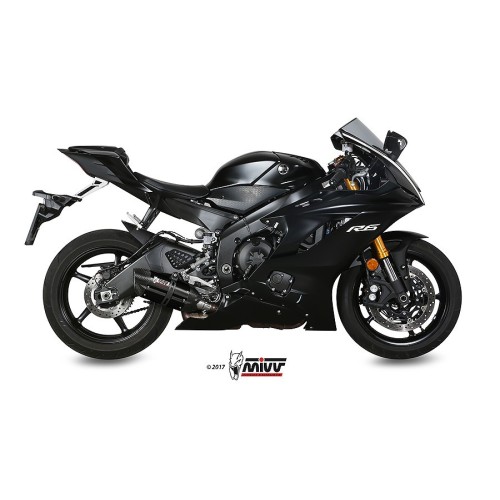 silencioso mivv suono acero negro carbon yamaha yzf 600 r6 2017 21 y 063 l9