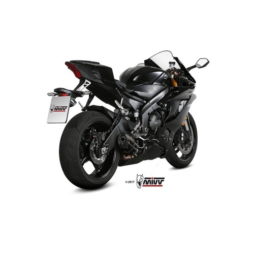 silencioso mivv suono acero negro carbon yamaha yzf 600 r6 2017 21 y 063 l9