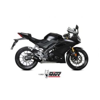 escape completo mivv 1x1 x m1 black yamaha mt 125 2020 24 yzf r125 2019 24 y 067 lc4b 2