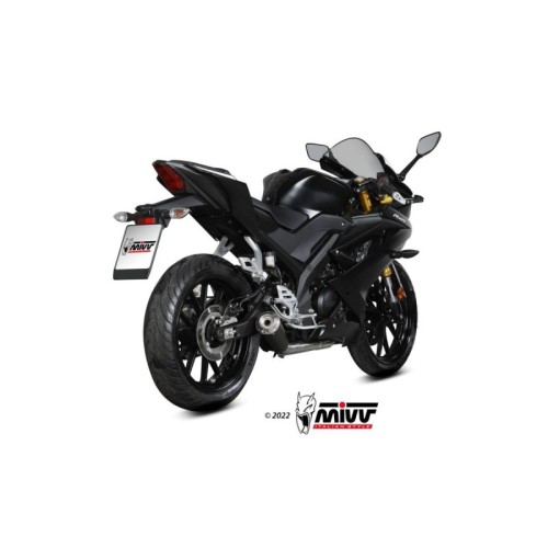 escape completo mivv 1x1 x m1 black yamaha mt 125 2020 24 yzf r125 2019 24 y 067 lc4b