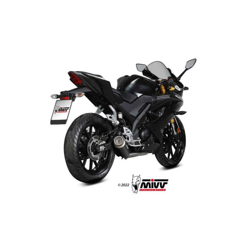 escape completo mivv 1x1 gp pro black yamaha mt 125 2020 26 yzf r125 2019 26 y 067 lxbp