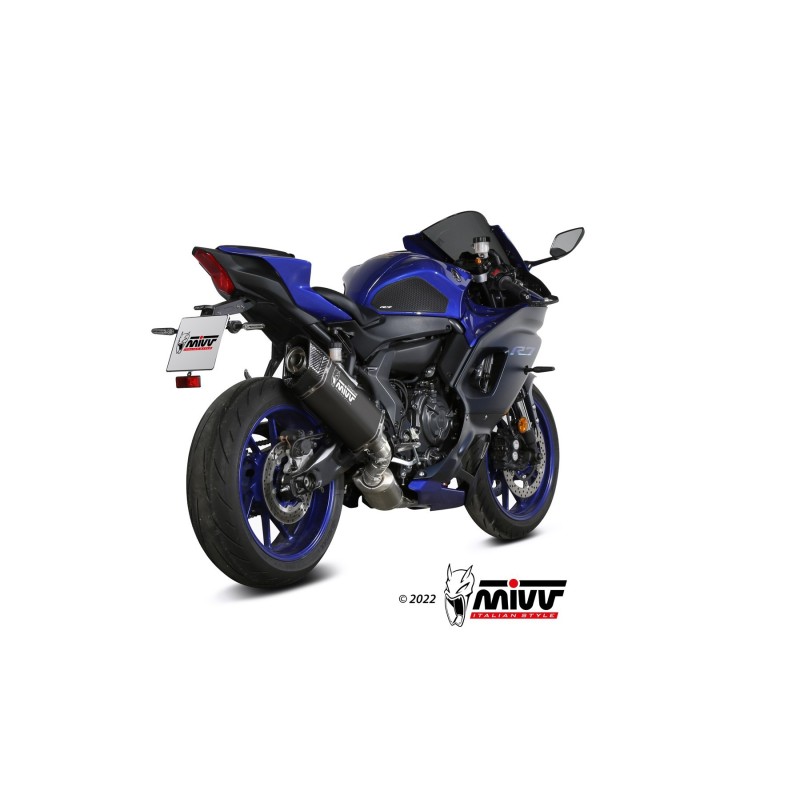 escape completo mivv 2x1 sr 1 black titanium yamaha yzf r7 2022 24 y 071 lr1tb