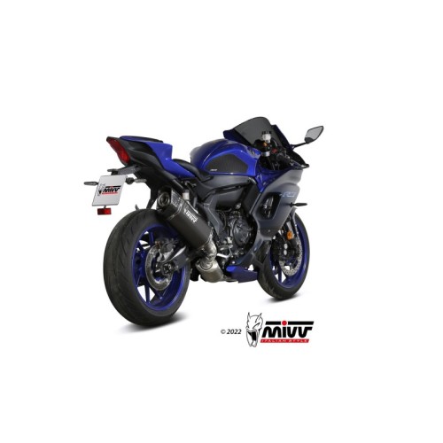 escape completo mivv 2x1 sr 1 black titanium yamaha yzf r7 2022 24 y 071 lr1tb