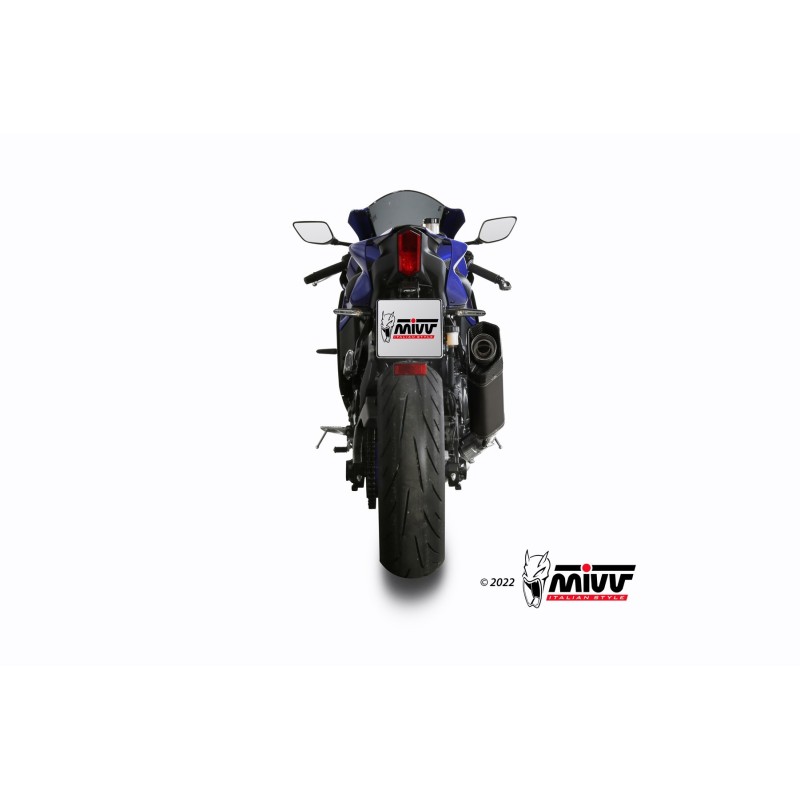 escape completo mivv 2x1 sr 1 black titanium yamaha yzf r7 2022 24 y 071 lr1tb