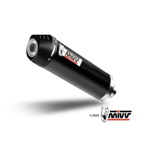 escape completo mivv 2x1 oval black con tapa carbono yamaha t max 560 2022 25 y 073 lvc