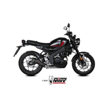 escape completo mivv 1x1 gp carbon con tapa en carbono yamaha xsr 125 2022 24 y 075 l2sc