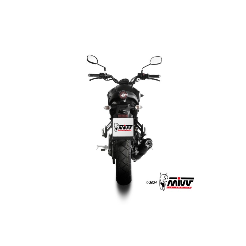 escape completo mivv 1x1 gp carbon con tapa en carbono yamaha xsr 125 2022 24 y 075 l2sc