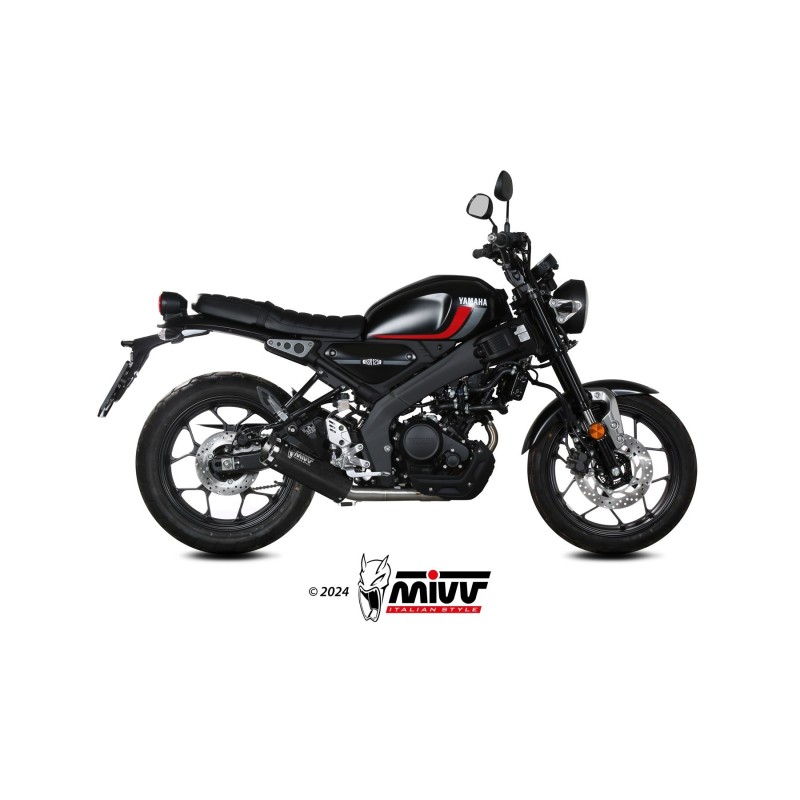 escape completo mivv 1x1 hr 1 black yamaha xsr 125 2022 24 y 075 lh1ba