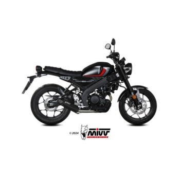 escape completo mivv 1x1 hr 1 black con tapa en carbono larga yamaha xsr 125 2022 24