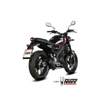 escape completo mivv 1x1 hr 1 black con tapa en carbono larga yamaha xsr 125 2022 24 2