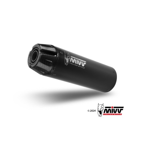 escape completo mivv 1x1 hr 1 black con tapa en carbono larga yamaha xsr 125 2022 24