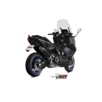escape completo mivv 2x1 oval black con tapa de carbono yamaha t max 560 2025 y 080 lvc 2