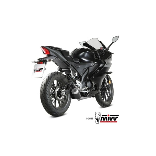 escape completo mivv 1x1 mk3 black yamaha mt 125 yzf r125 2025 y 085 sm3b