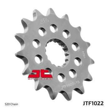 Kit de transmisión Royal Enfield Guerilla 450 2025 JT Sprockets JTF1022/JTR1793 con cadena Regina 520 ZRT dorada 2