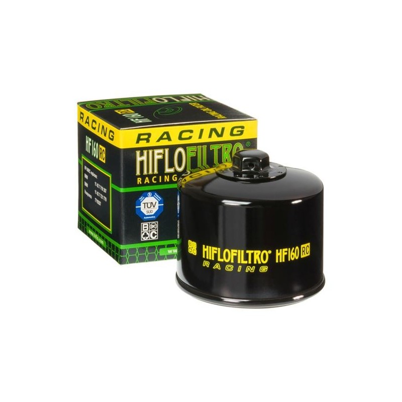 filtro de aceite moto hiflofiltro hf160rc racing con tuerca hexagonal de 17 mm