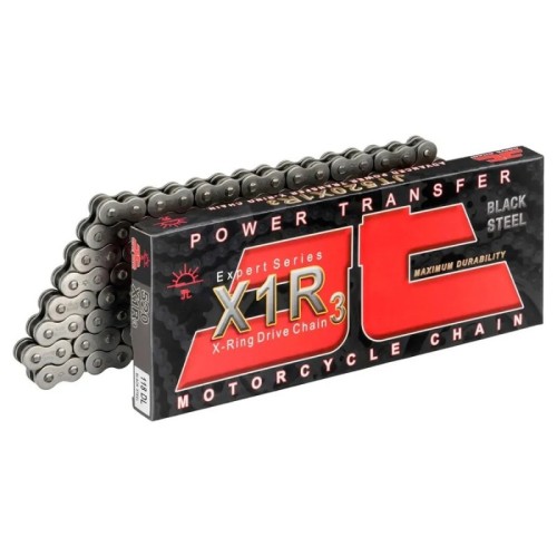 cadena de moto jt 520x1r x ring con 118 eslabones 520x1r3118dljts