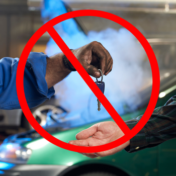 El cliente no recoge el vehículo en el taller de reparación